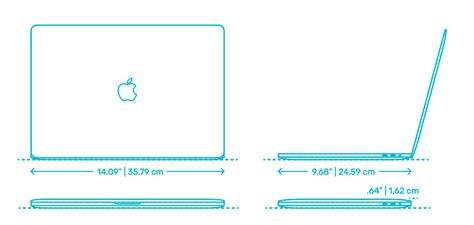 Apple MacBook Pro - 16" (5th Gen) Dimensions & Drawings | Dimensions.Guide