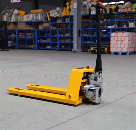 1500kg Battery Operated Semi Electric Pallet Truck Electric Pallet