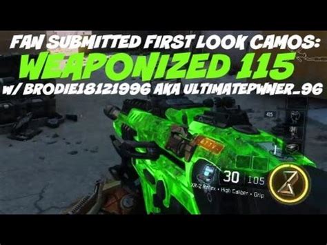 Weaponized 115 Camo First Look Fan Submission Call Of Duty Black