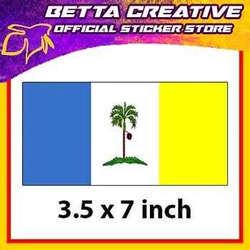 Bumper Sticker Flag Pulau Pinang Penang Bendera Betta Creative Lazada