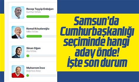 Samsun Da May S Cumhurba Kanl Se Iminde Kim Nde Te Son Durum