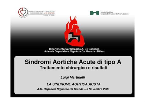 Pdf Sindromi Aortiche Acute Di Tipo A La Sindrome Aortica Acuta