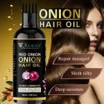 Buy Kuraiy Red Onion Black Seed Hair Oil With Comb Applicator Controls