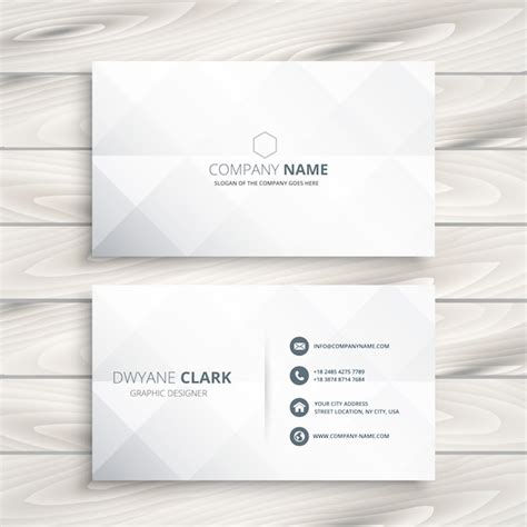 White Business Card Afbeeldingen Gratis Downloaden Op Freepik