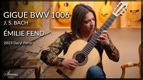 Émilie Fend plays Gigue BWV 1006 by J S Bach on a 2023 Daryl Perry