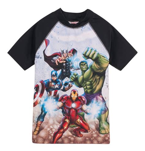 Remera Ni O Proteccion Solar Uv Avengers Marvel Original The Toy