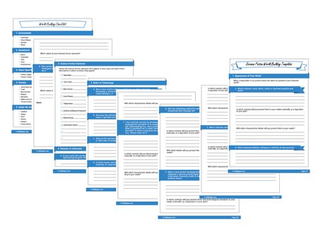 World Building Template 3 Templates For Fantasy Scifi Ride The Pen