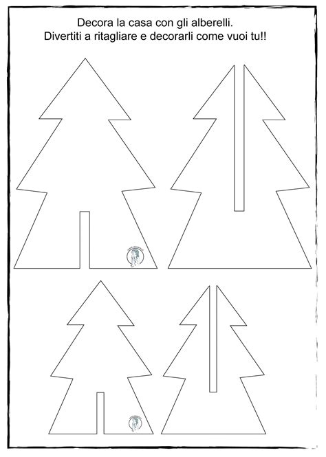 Decorazione Di Natale Semplice Albero Di Natale Di Carta