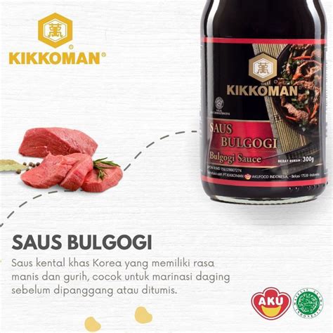 Jual Kikkoman Saus Bulgogi 300 G Halal Saus Bulgogi Korea Saos