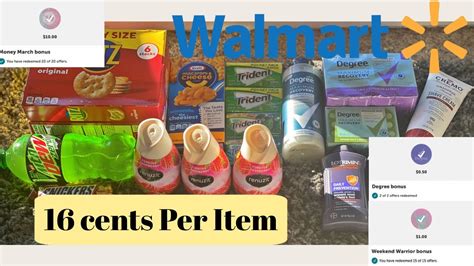 Walmart Ibotta Haul Everything For 2 71 Or 16 Per Item SAVING WITH