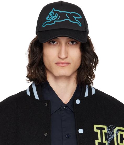 Icecream Black Running Dog Trucker Cap Icecream
