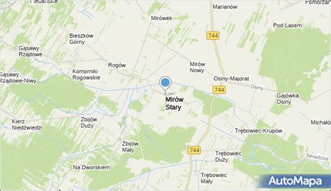 Mapa Mirów Stary Mirów Stary na mapie Targeo