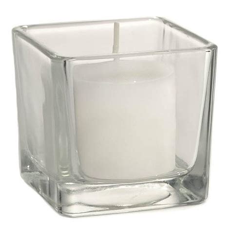 Buy Votive Candle Holder Clear Square Online Bulk Votive Cups