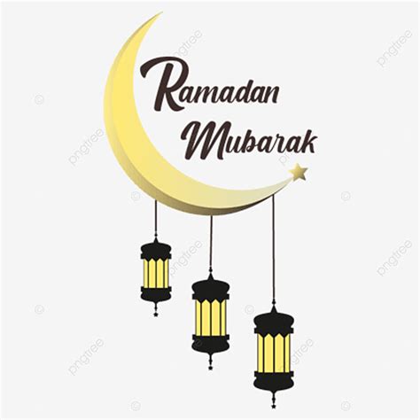 Ramadan Mubarak Vector Art PNG Ramadan Mubarak Png Event With New Moon