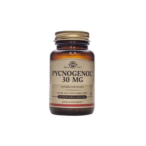 Pycnogenol 30 mg 60 cápsulas vegetales de SolgarSOLGAR