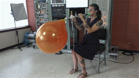 Mia Blows A Double Stuffed Pair Of Bsa 17 Inch Balloons To Bursting Mp4 720p The Inflation