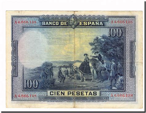 Spain Pesetas Banknote Km A Ef Ma Shops