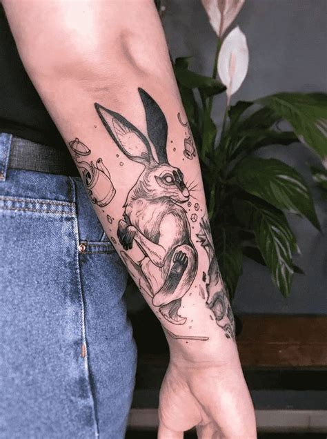 Rabbit Tattoo Design Images Rabbit Ink Design Ideas Rabbit Tattoos