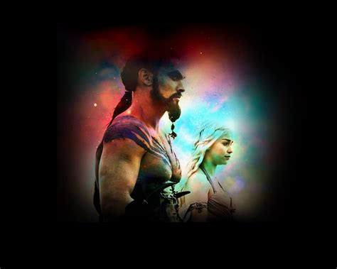 Daenerys Targaryen And Khal Drogo Game Of Thrones Wallpaper 27364231 Fanpop