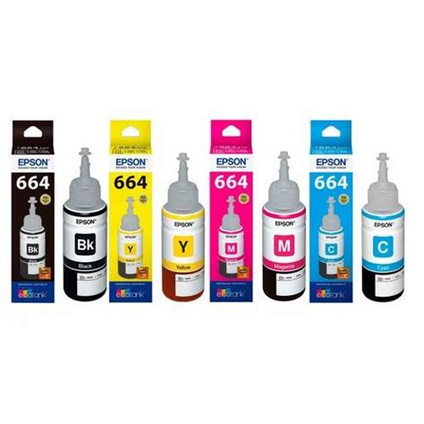 Epson 664 Color Printer Ink Bottle For Printing Packaging Size 70ml