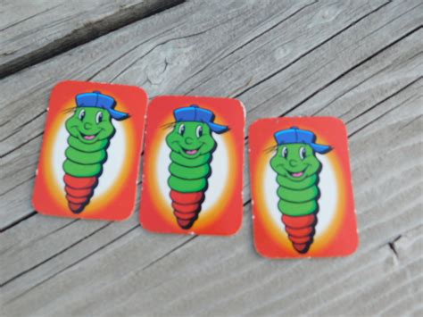 Vtg Squiggly Worm Game Vintage Game Pieces Worms And Cards Etsy Uk