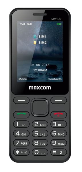 Nowy Telefon Dla Seniora Maxcom Classic MM139 Dual Sim Czarny AMSO