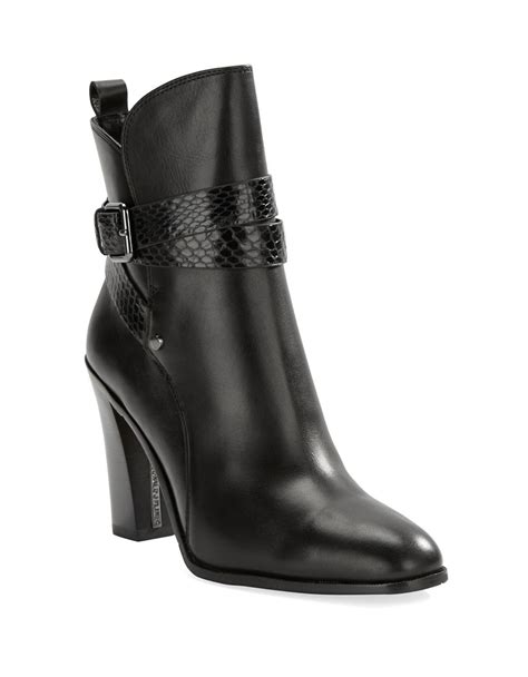 Lyst - Donald J Pliner Oli Leather Booties in Black