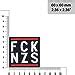 FCK NZS Aufnäher Fuck Nazis Aufbügler Bügelbilder gegen Nazis Sticker Anti Rassismus PAtch zum