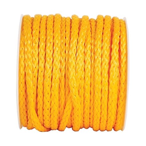 SecureLine HB250 Rope Lehigh 1 2 D X 500 Ft L Yellow Hollow Braided