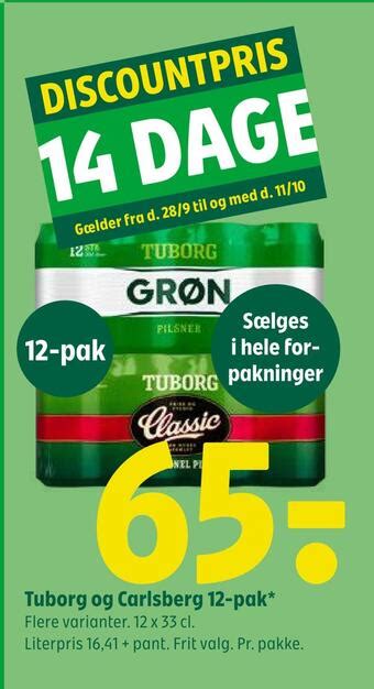 Tuborg Og Carlsberg Pak Tilbud Hos Coop