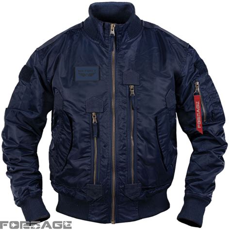 Tactical Pilot Jacket Bomber Forsage Mig 29 Blue Forsage