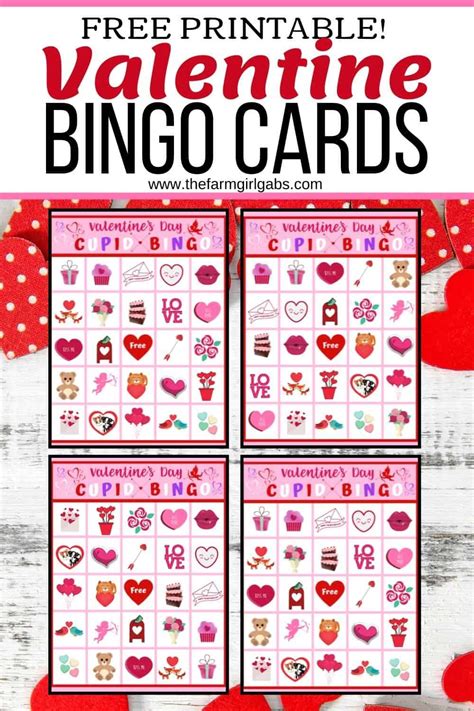 Free Online Printable Valentine Bingo Cards