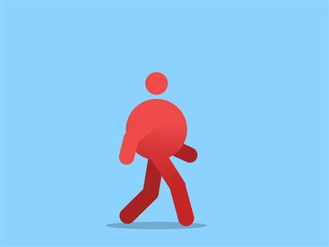 Walk It Out Red Man Rig Animated  2d After Effects Walking Walk