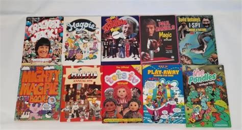 Vintageretro Childrens Television Annuals Hardback Books Please Select