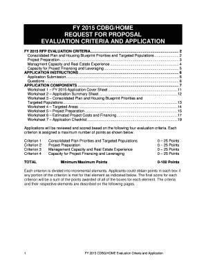 Fillable Online Fairfaxcounty Fy 2015 Cdbg Home Request For Proposal