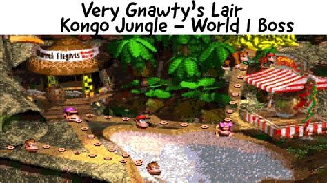 Dkc Very Gnawtys Lair Kongo Jungle Boss Youtube