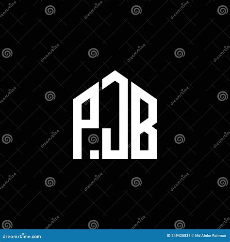 Pjb Letter Logo Design On Black Background Pjb Creative Initials