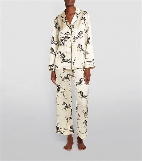 Olivia Von Halle Silk Zelda Lila Pyjama Set Harrods Us