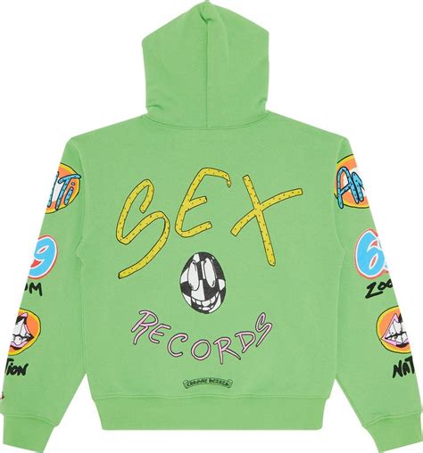 Buy Chrome Hearts X Matty Boy Sex Records Hoodie Green 1383 100000106mbsrh Gree Goat