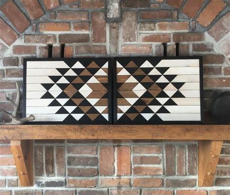 FLAGSTAFF V2 Reclaimed Wood Wall Art Southwestern Wood Etsy In 2020