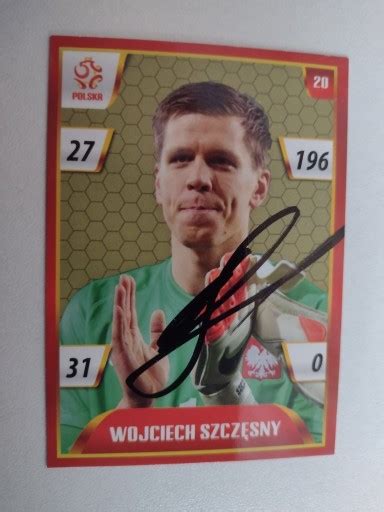 Karta panini autograf Polska Wojciech Szczęsny PZPN 15418855834