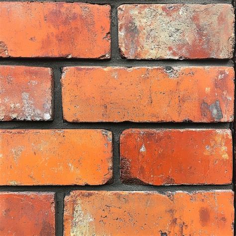 Weathered Red Brick Wall Texture Premium Ai Generated Image