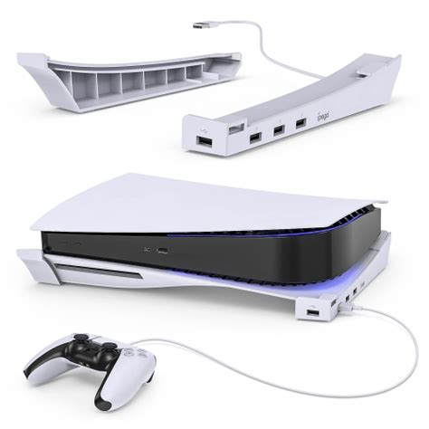 Horizontal Stand For Ps5 Console With 4 Port Usb Hub Meneea Upgraded