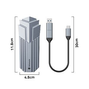 Amazon Yottamaster M 2 NVMe SATA SSD Enclosure USB C 3 2 10Gbps