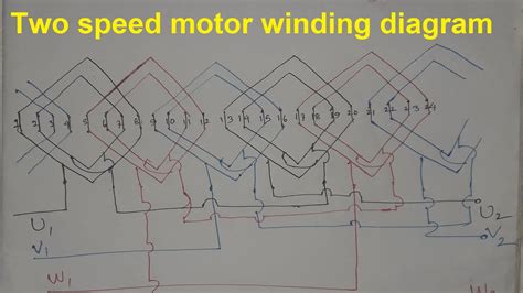 3 Phase 3000rpm And 1500 Rpm Motor Rewinding Diagram YouTube