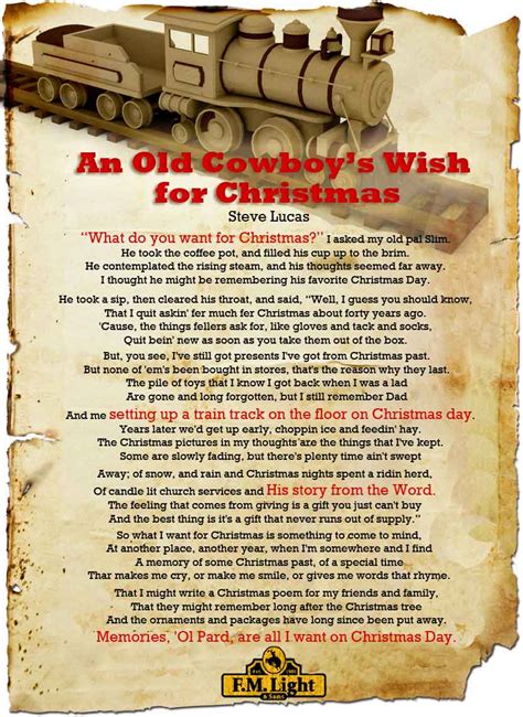 An Old Cowboy's Wish for Christmas