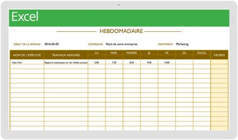 Modèles Word et Excel gratuits de planning de travail Smartsheet