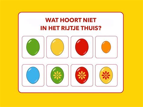 Wat Hoort Niet In Het Rijtje Thuis Pasen Gratis Online Spellen Voor