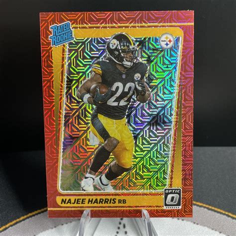 Optic Najee Harris Rated Rookie Red Mojo Prizm Sp Rc Ships In One