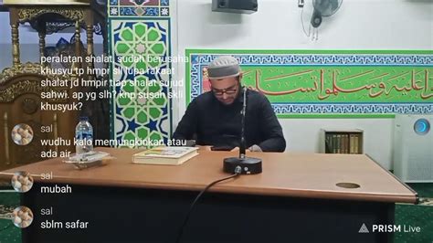 Fiqh Wudhu Dan Sholat Ustadz Ali Hasan Bawazier Lc MA YouTube